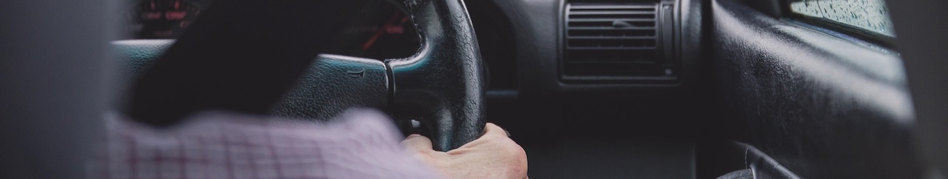 a driver in a car